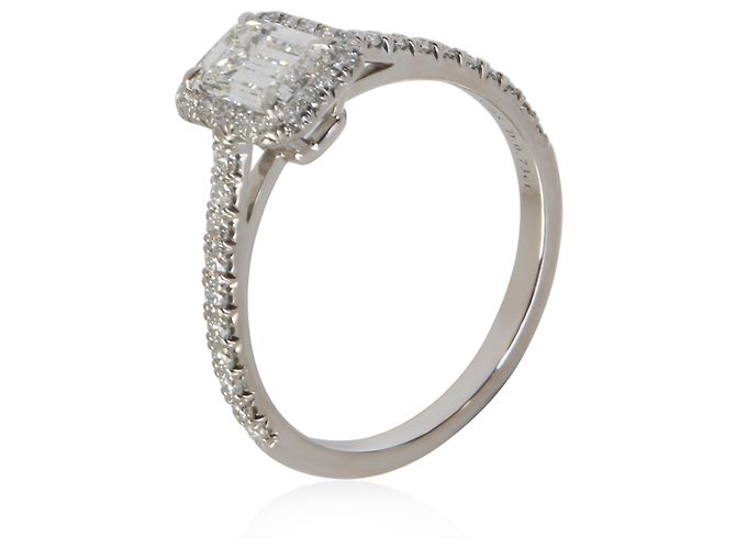 Anillo de compromiso Tiffany & Co. Soleste con diamante corte esmeralda de 0.73 ct - vista 2