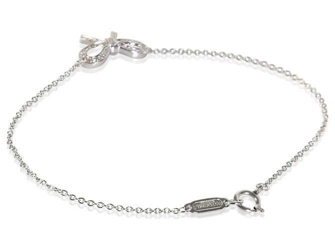 Bracciale Bow in Platino e Diamanti Tiffany & Co. - vista 3