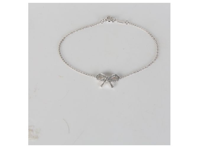 Bracciale Bow in Platino e Diamanti Tiffany & Co. - vista 4