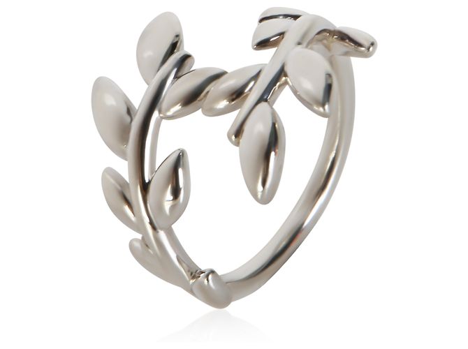 Anello Tiffany & Co. Paloma Picasso Olive Leaf Bypass in argento sterling - vista 2