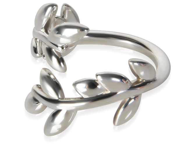 Anello Tiffany & Co. Paloma Picasso Olive Leaf Bypass in argento sterling - vista 3
