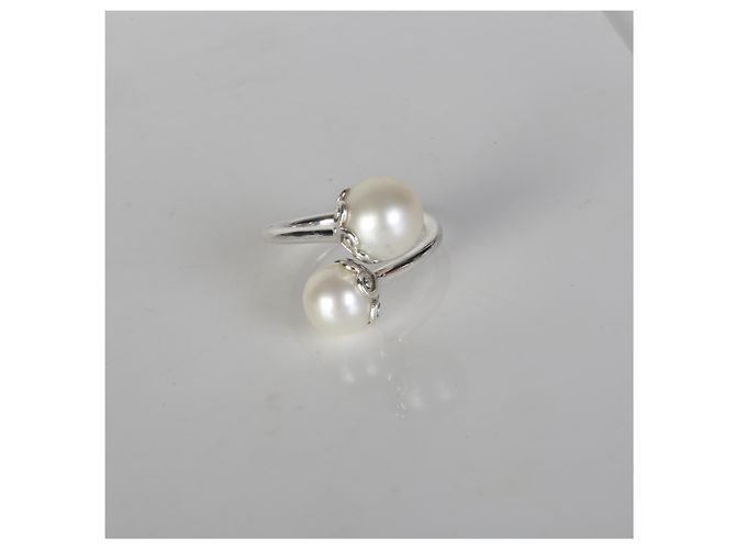 Anello bypass Goldoni Heart in perla e argento sterling Tiffany & Co. - vista 5