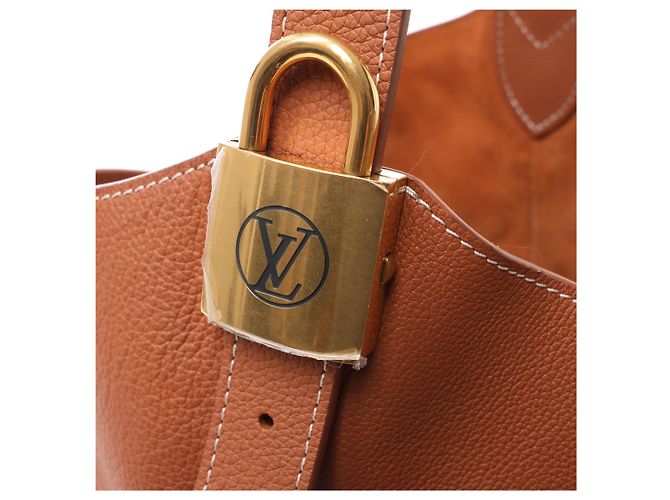 Borsa a tracolla Louis Vuitton Padlock Lowkey Hobo MM in marrone M24974 - vista 10