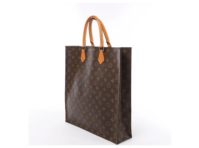 Louis Vuitton Sac Plat Monogram Handbag in Brown M51140 - vista 4