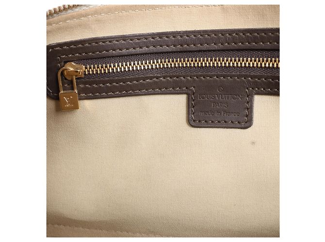 Borsa Louis Vuitton Alma Long Mini Lin in Beige x Brown - vista 13
