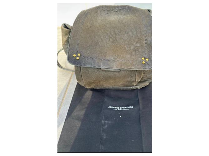 Jerome Dreyfuss Lulu Mochila de cuero gris - vista 6