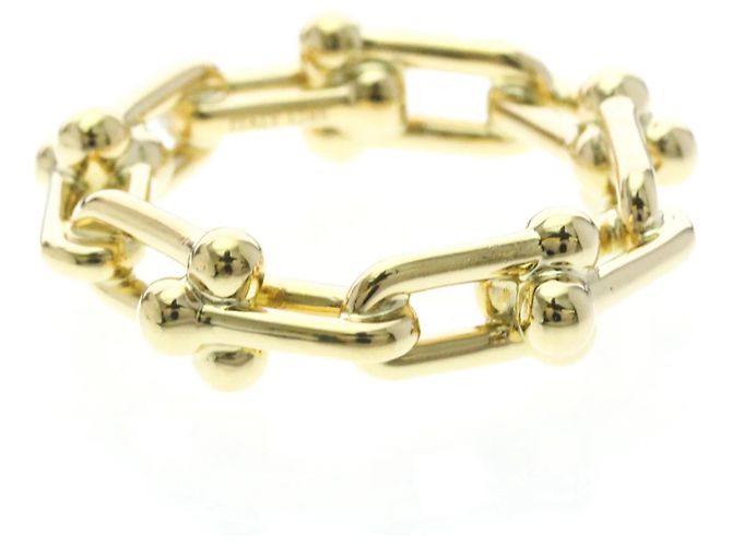 Autre Marque Anello Tiffany Hardware a piccoli anelli in oro giallo 18K - vista 3