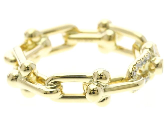 Autre Marque Anello Tiffany Hardware a piccoli anelli in oro giallo 18K - vista 4