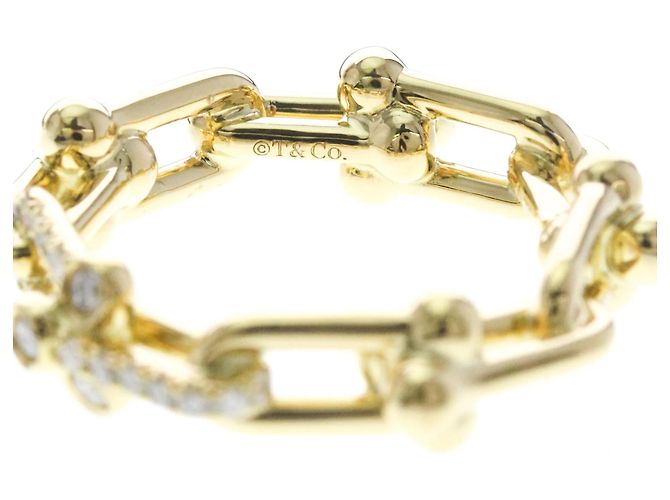Autre Marque Anello Tiffany Hardware a piccoli anelli in oro giallo 18K - vista 6