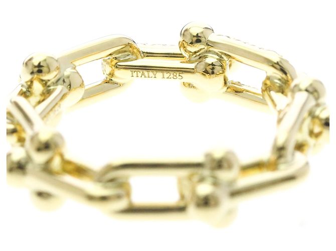 Autre Marque Anello Tiffany Hardware a piccoli anelli in oro giallo 18K - vista 8