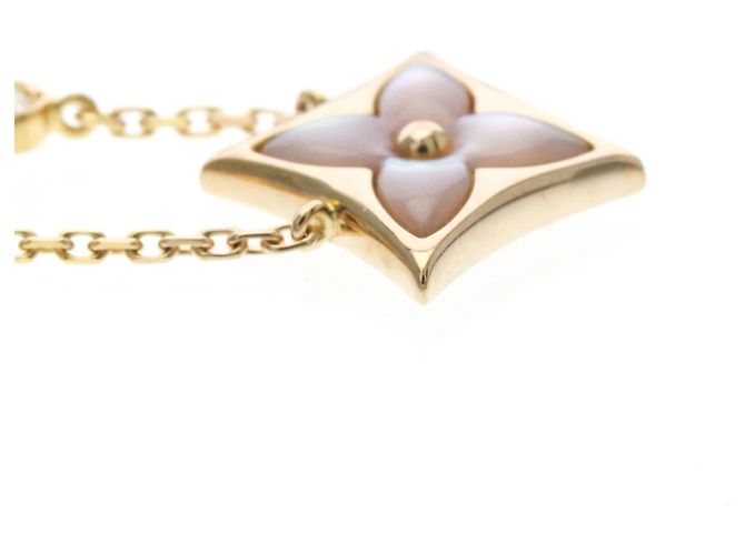 Collana Louis Vuitton Pendant Star MOP in oro rosa - vista 5