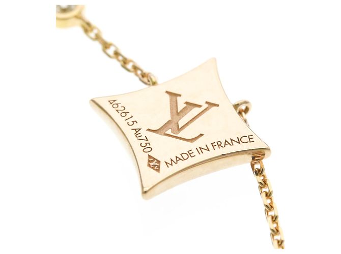 Collana Louis Vuitton Pendant Star MOP in oro rosa - vista 9