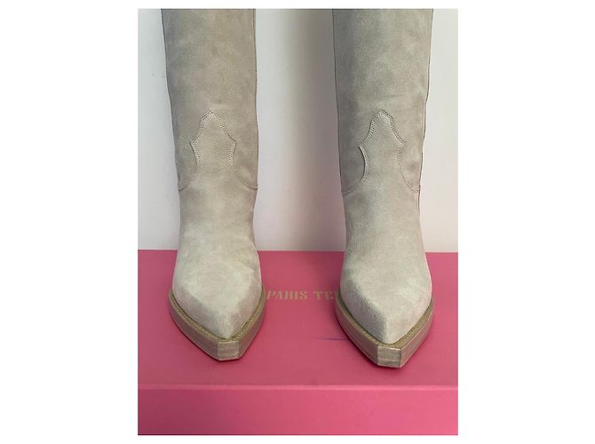 Botas Santiags El Dorado Paris Texas de ante - vista 8