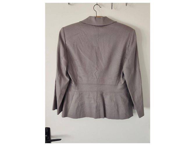 Blazer Caroll gris de lino y viscosa - vista 4