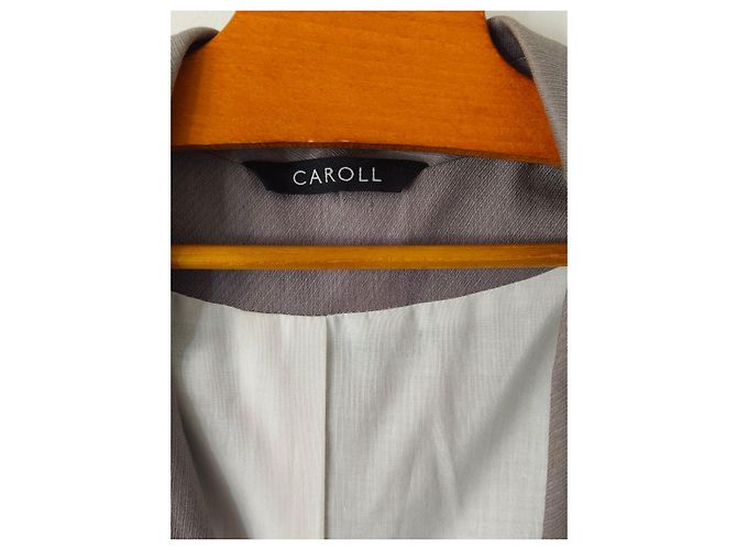 Blazer Caroll gris de lino y viscosa - vista 5