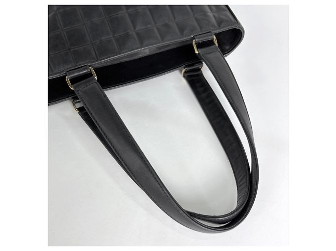 Borsa Tote Chanel in pelle nera - vista 7