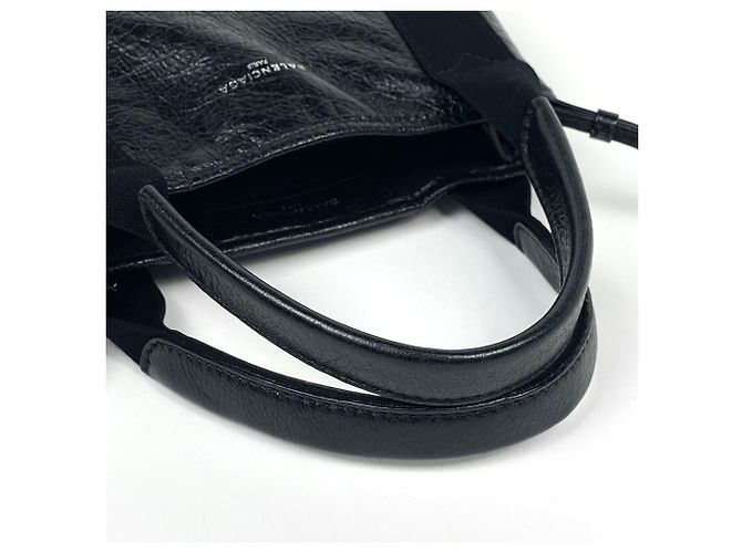 Borsa a mano Balenciaga in pelle nera - vista 4