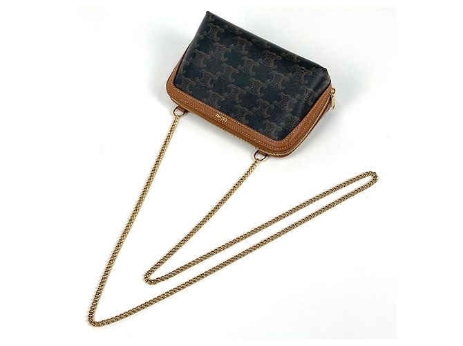 Céline Celine Schultertasche Braun - Ansicht 5