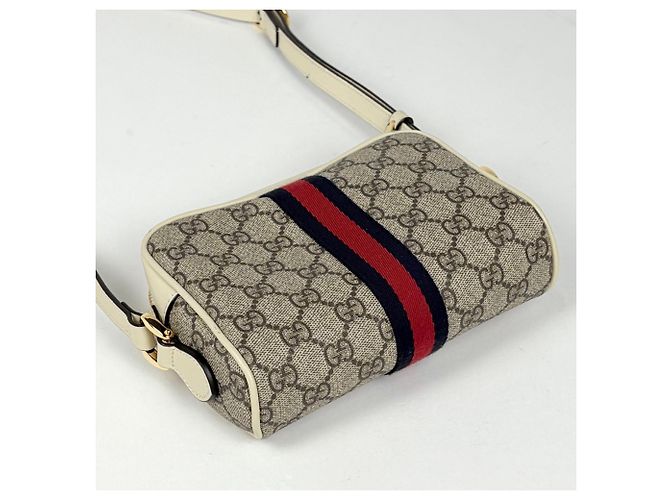 Borsa a tracolla Gucci pattern GG linea Sherry - vista 2