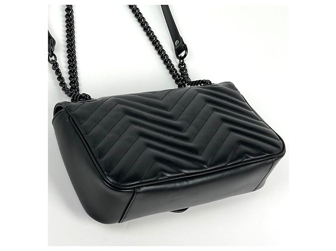 Borsa a tracolla Gucci GG Marmont in pelle - vista 2