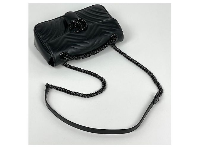Borsa a tracolla Gucci GG Marmont in pelle - vista 5