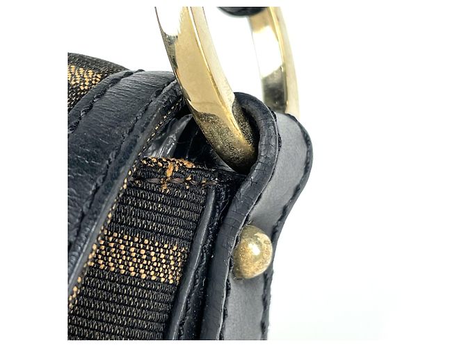 Borsa a mano Fendi Zucca - Canvas e Pelle Marrone - vista 4