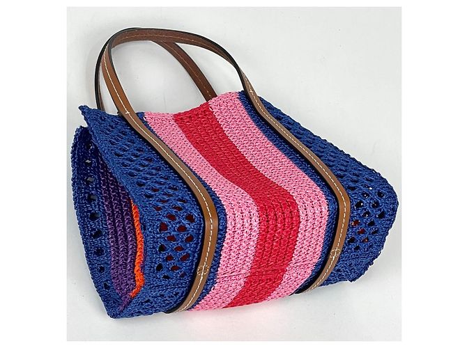 mala Gucci Interlocking G em ráfia - vista 2