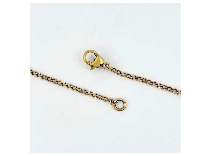 Collar Chanel dorado con logo Coco - vista 3