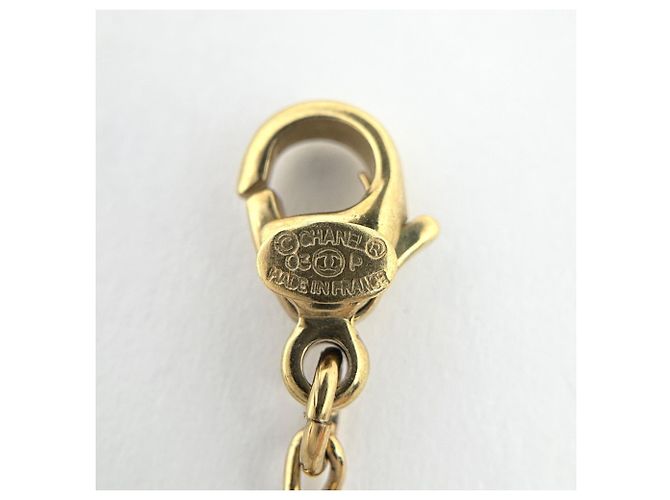 Collar Chanel dorado con logo Coco - vista 4
