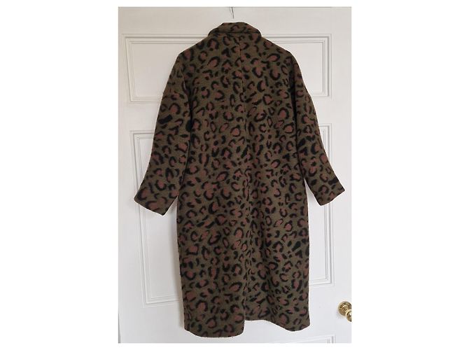 Munthe Plus Simonsen Munthe Abrigo de lana estampado de leopardo - vista 2