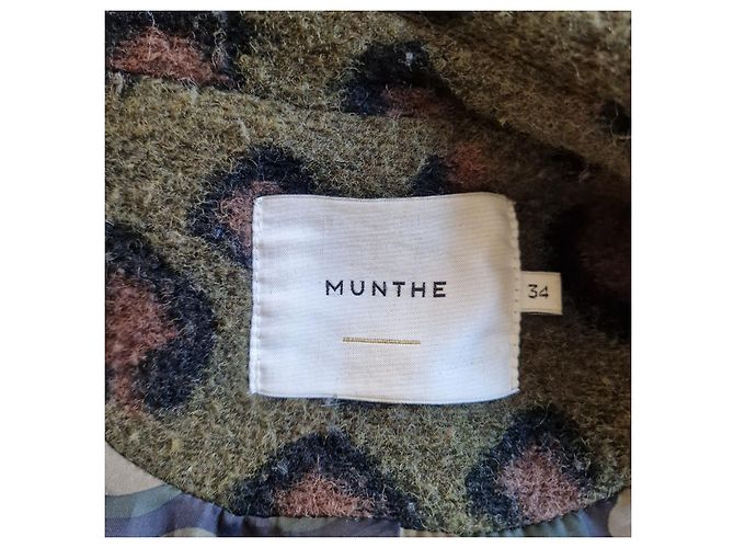 Munthe Plus Simonsen Munthe Abrigo de lana estampado de leopardo - vista 5