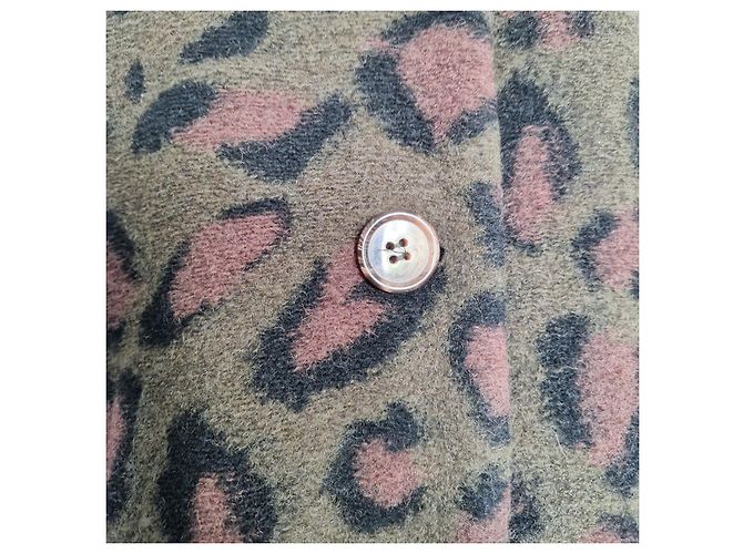 Munthe Plus Simonsen Munthe Abrigo de lana estampado de leopardo - vista 8