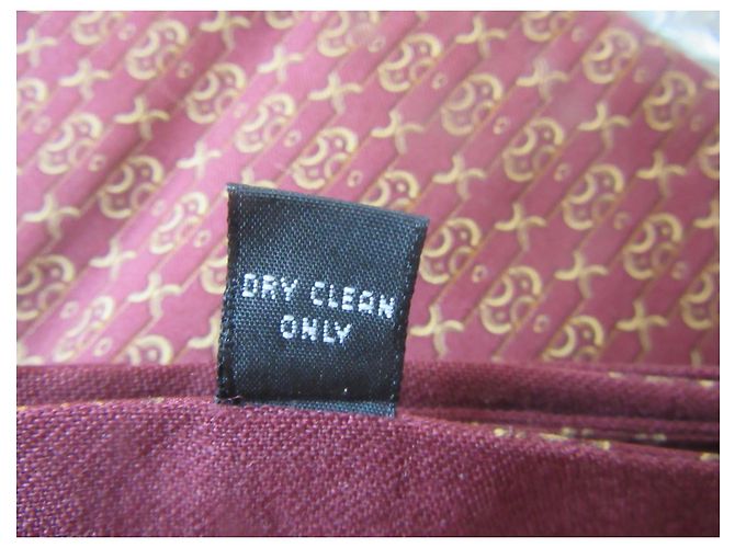 Sciarpa Hermès Monogramma Bordeaux in Seta e Lana - vista 6
