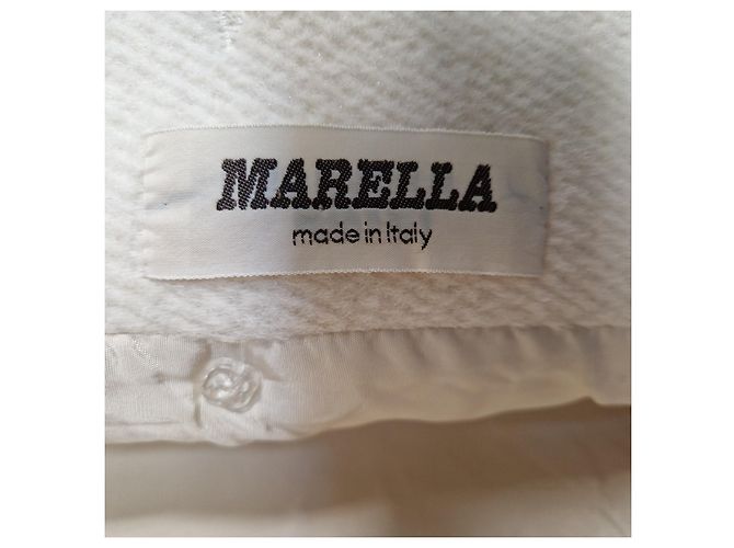 Marella Cream Wool Double-Breasted Coat - view 4