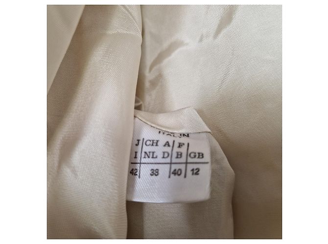 Marella Cream Wool Double-Breasted Coat - view 5
