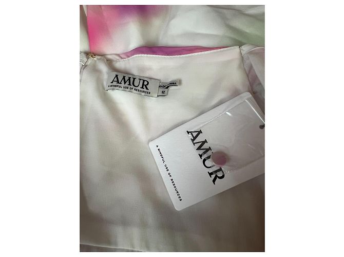 Autre Marque Mini abito AMUR Marlow Empire - Rosa e Bianco - vista 5