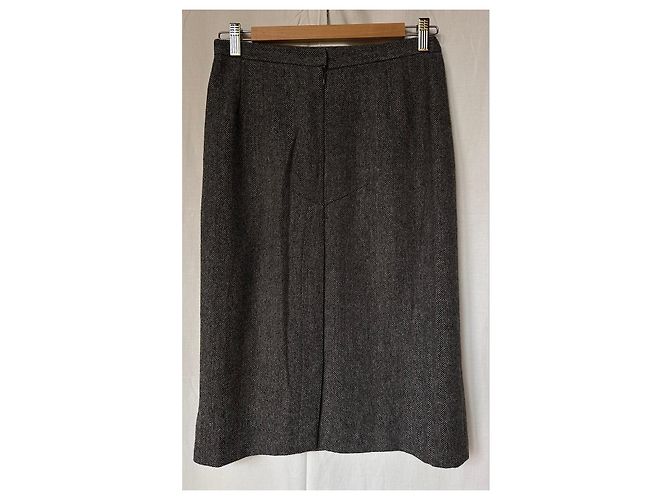 Dolce & Gabbana Grauer Tweed Bleistiftrock - Ansicht 3