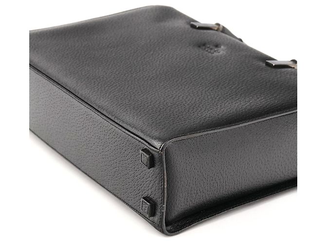 Bamboo Gucci 002 1035 Borsa Tote in pelle nera con bambù - vista 10