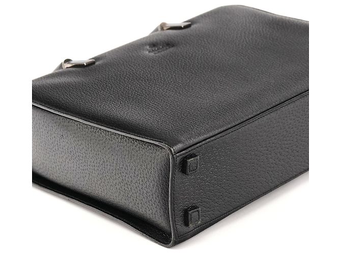 Bamboo Gucci 002 1035 Borsa Tote in pelle nera con bambù - vista 9