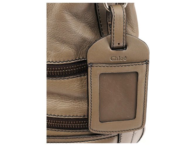 Chloé Borsa Tote Gladys in pelle Greige Autunno 2006 - vista 6