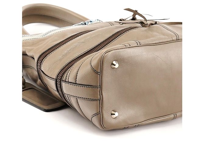 Chloé Borsa Tote Gladys in pelle Greige Autunno 2006 - vista 8
