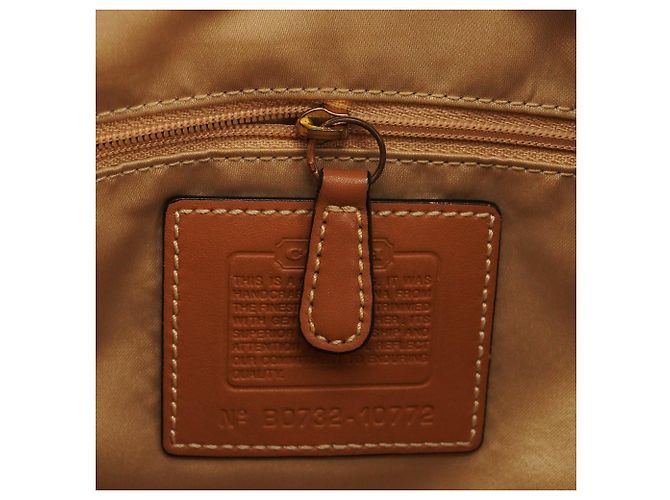 Coach 10772 Borsa a Tracolla Signature Canvas Beige Tan - vista 11