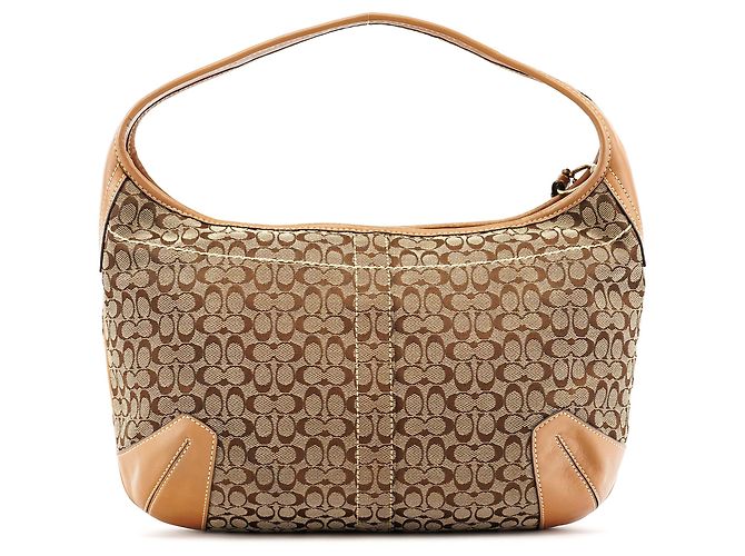 Coach 10772 Borsa a Tracolla Signature Canvas Beige Tan - vista 3