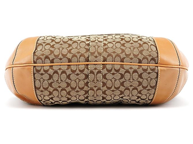 Coach 10772 Borsa a Tracolla Signature Canvas Beige Tan - vista 5