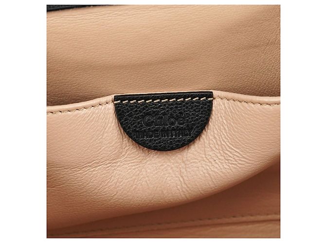 Chloé Borsa 2-Way Elsie in pelle nera - vista 10