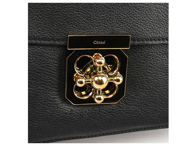 Chloé Borsa 2-Way Elsie in pelle nera - vista 5