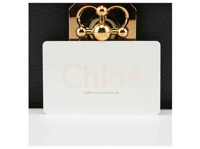 Chloé Borsa 2-Way Elsie in pelle nera - vista 9