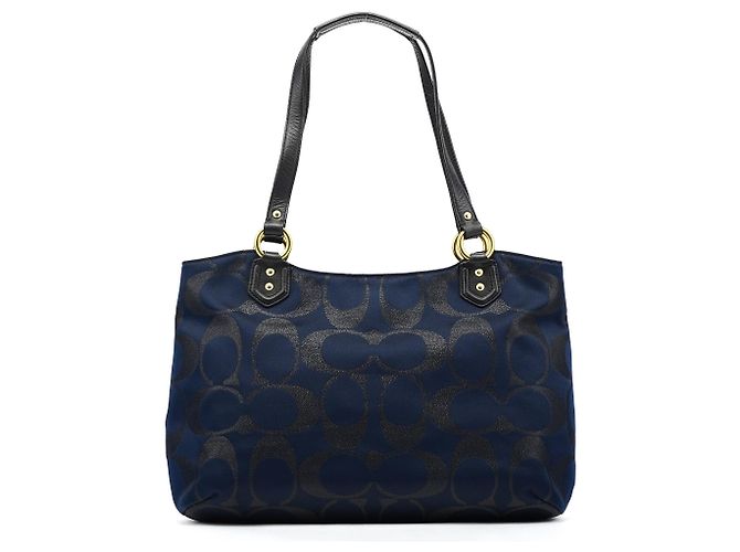 Coach Borsa Tote Campbell Soho F26246 Navy Black - vista 3