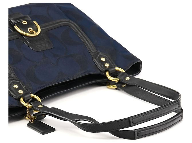 Coach Borsa Tote Campbell Soho F26246 Navy Black - vista 9