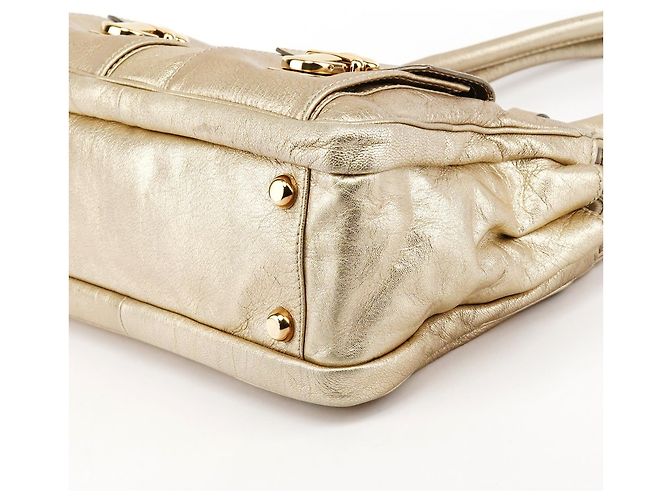 Marc Jacobs Borsa Tote Blake in pelle metallizzata oro - vista 10